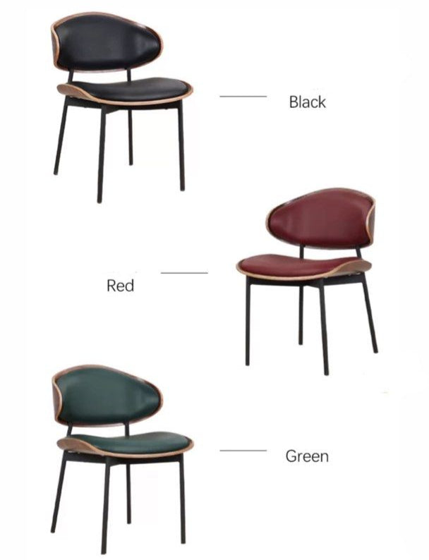 TURNER Modern Leather Dining Chair - Radical Homes Singapore