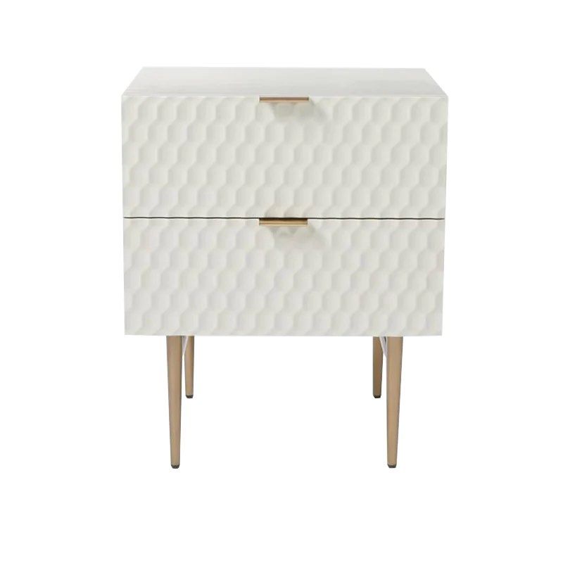 ALVAREZ White Nightstands Set of 2 - Radical Homes Singapore