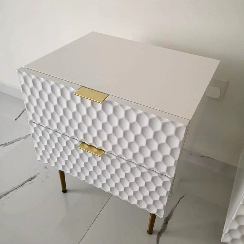 ALVAREZ White Nightstands Set of 2 - Radical Homes Singapore