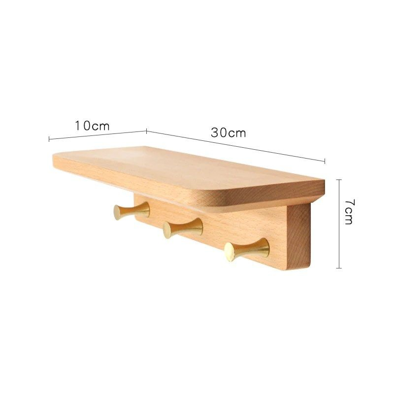 PETRA Solid Wood Hook Rack - Radical Homes Singapore