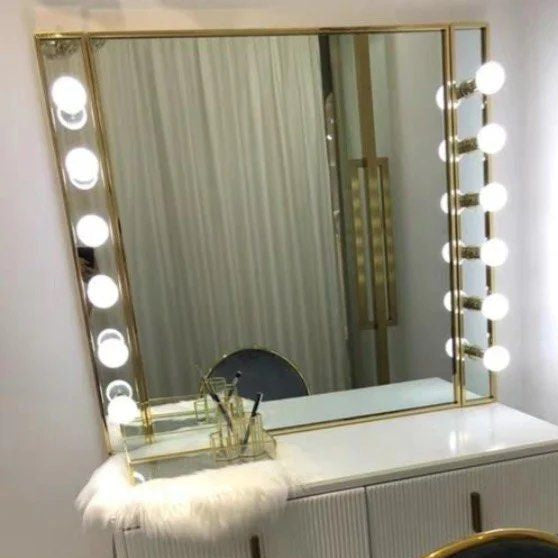 AMELIA Hollywood Spotlight Vanity Mirror - Radical Homes Singapore
