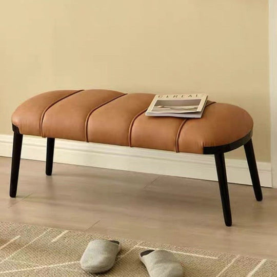 MARLOWE Modern Leather Bench - Cassa Haus Singapore