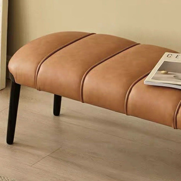 MARLOWE Modern Leather Bench - Cassa Haus Singapore