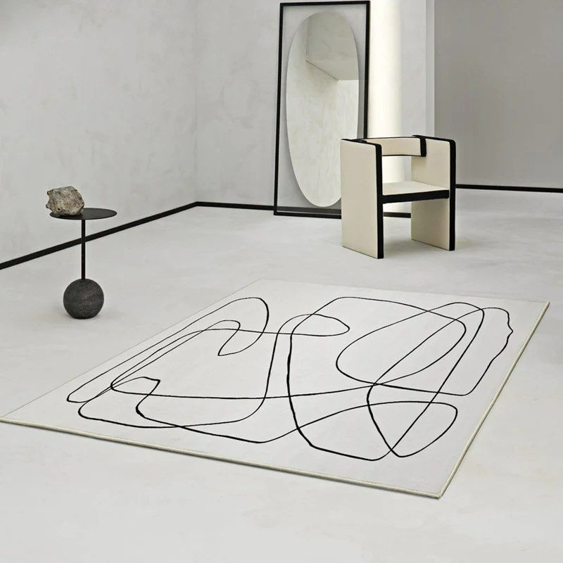 BRBRAMBLEWINK Abstract Gray Area Rug - Cassa Haus Singapore