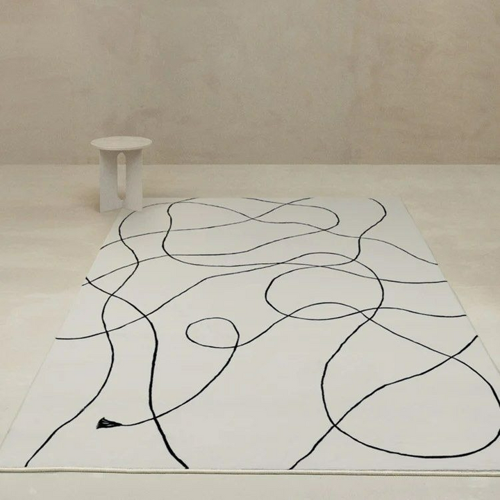 BRBRAMBLEWINK Abstract Gray Area Rug - Cassa Haus Singapore