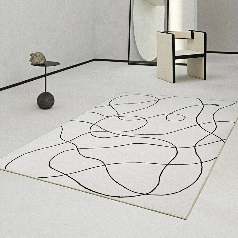BRBRAMBLEWINK Abstract Gray Area Rug - Cassa Haus Singapore
