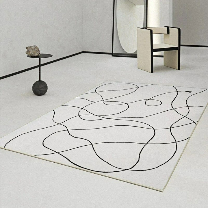 BRBRAMBLEWINK Abstract Gray Area Rug - Cassa Haus Singapore