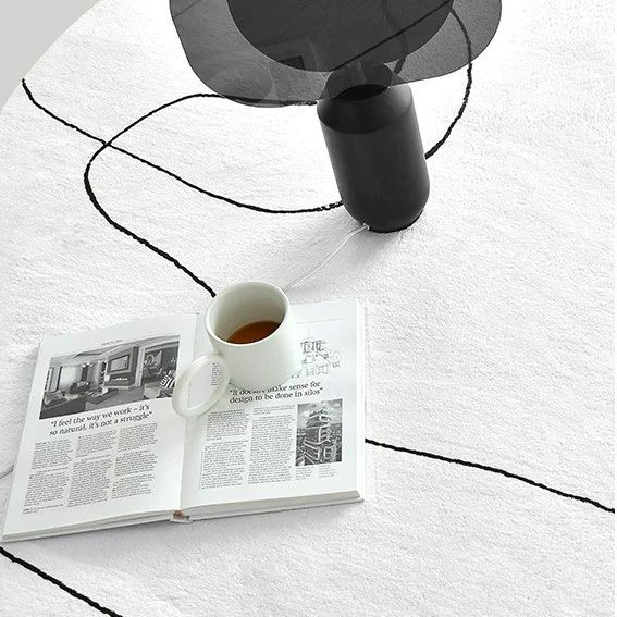 BRBRAMBLEWINK Abstract Gray Area Rug - Cassa Haus Singapore
