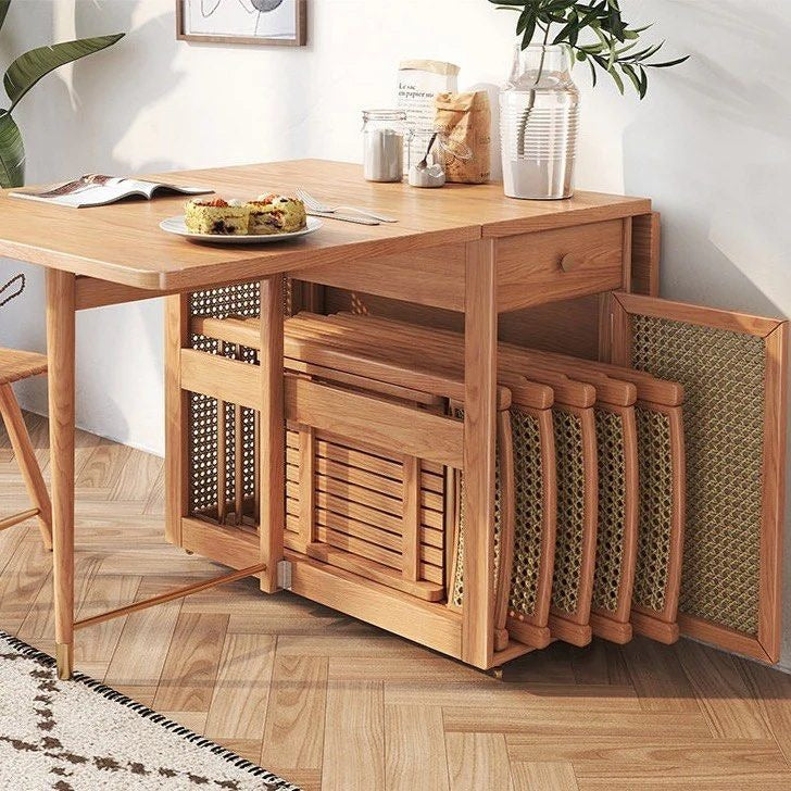 CHANDLER Foldable Dining Table & Chair Set - Radical Homes Singapore