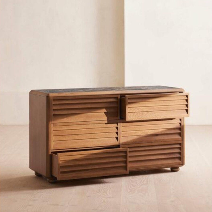 ANGELO Marble Chest Of Drawers - Radical Homes Singapore
