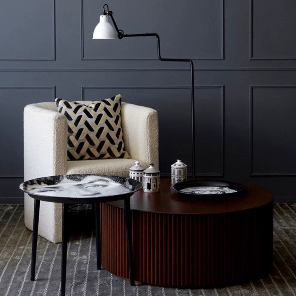 MIGUEL Solid Wood Round Coffee Table - Radical Homes Singapore