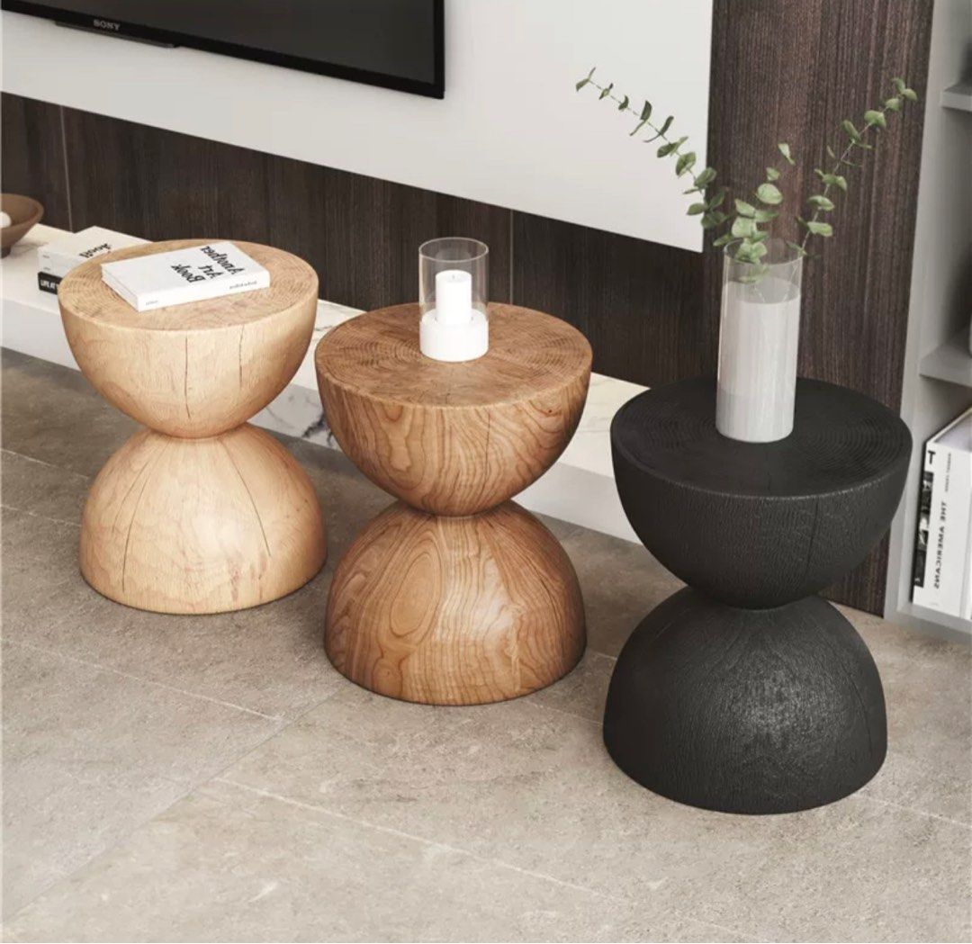 NICOLAI Wood Side Table - Radical Homes Singapore
