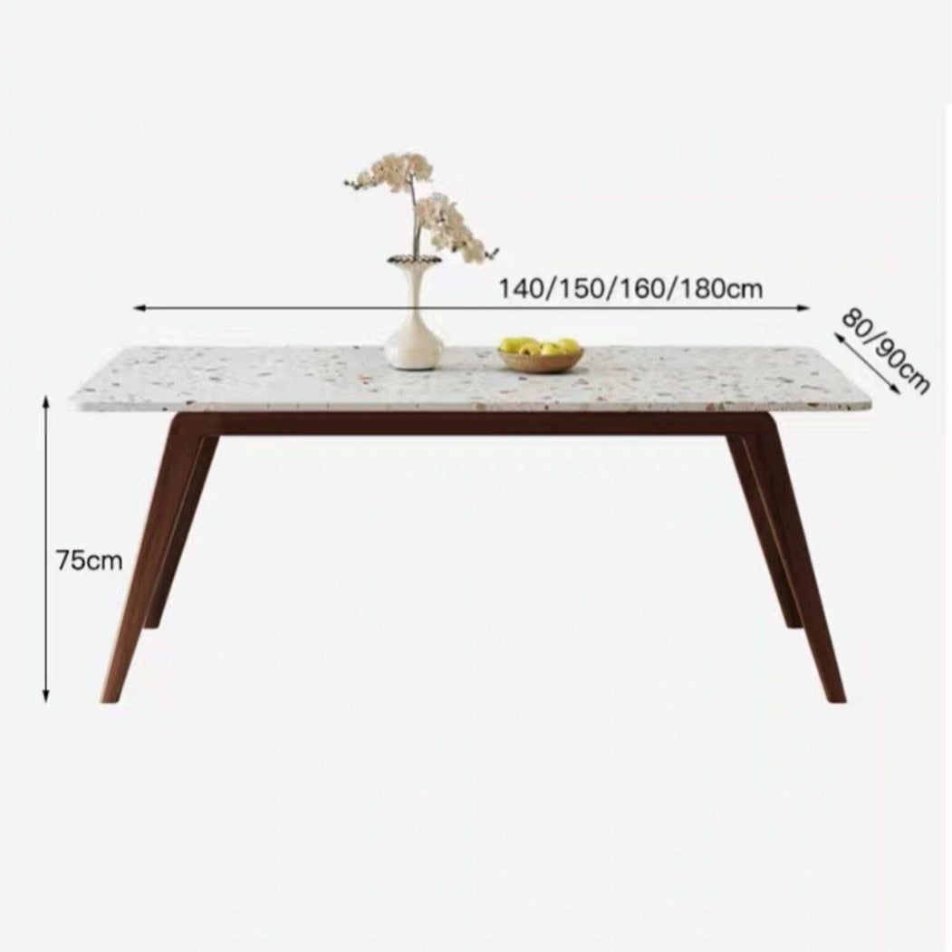 CELINE Modern Terrazzo Dining Table - Radical Homes Singapore