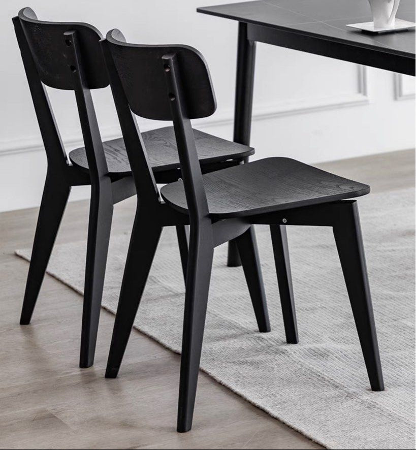 LONNIE Modern Oak Wood Dining Chair - Radical Homes Singapore