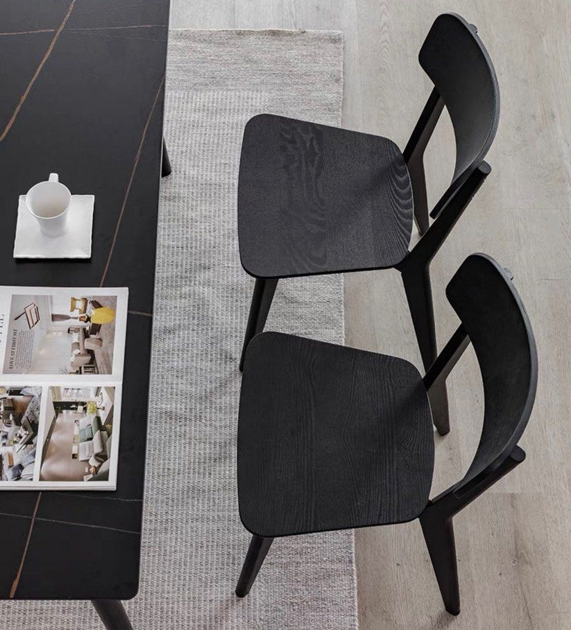 LONNIE Modern Oak Wood Dining Chair - Radical Homes Singapore