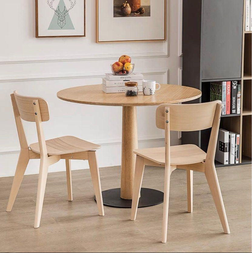 LONNIE Modern Oak Wood Dining Chair - Radical Homes Singapore