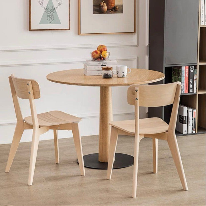 LONNIE Modern Oak Wood Dining Chair - Radical Homes Singapore