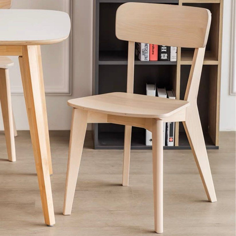 LONNIE Modern Oak Wood Dining Chair - Radical Homes Singapore