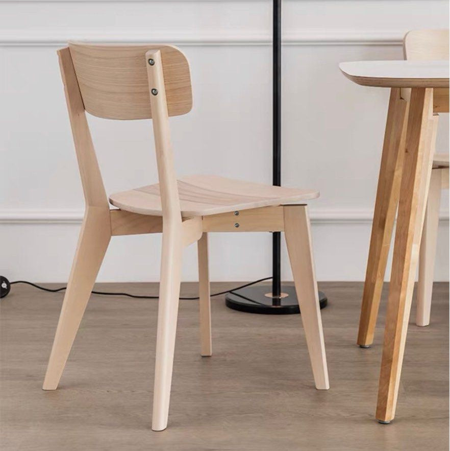 LONNIE Modern Oak Wood Dining Chair - Radical Homes Singapore