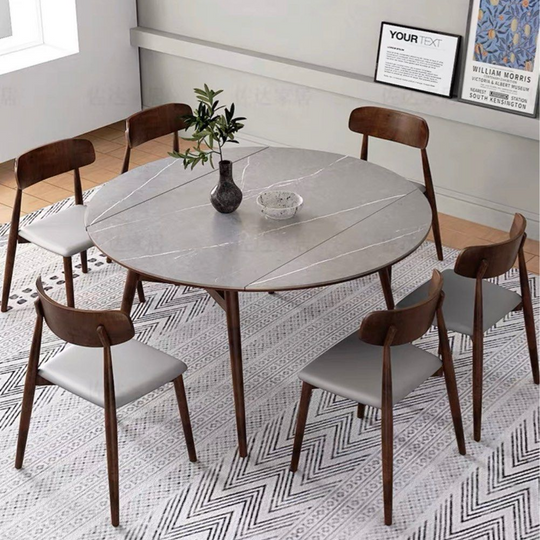 ELVANO Sintered Stone Foldable Dining Table - Cassa Haus Singapore