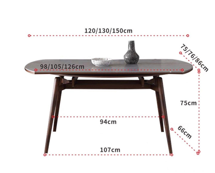 DAVIN Sintered Stone Foldable Dining Table - Radical Homes Singapore