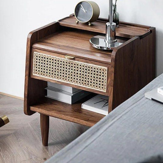 ARELO Modern Solid Wood Nightstand - Radical Homes Singapore