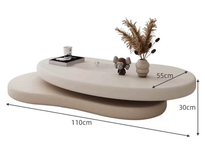 QUIN Japandi Rotatable Coffee Table - Radical Homes Singapore