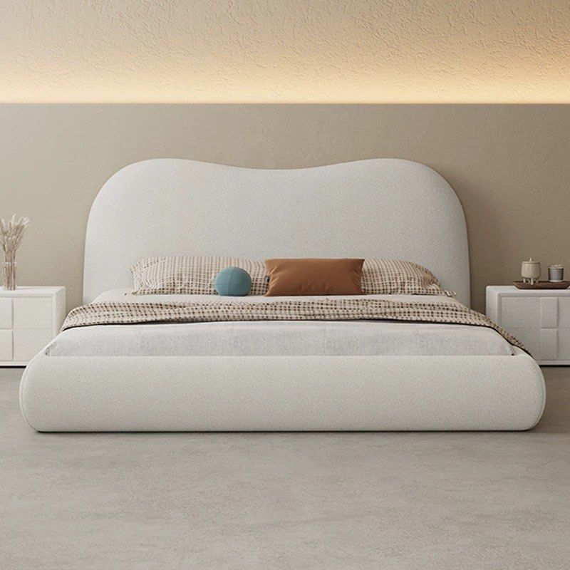 ASCRO Modern Boucle Bedframe - Radical Homes Singapore