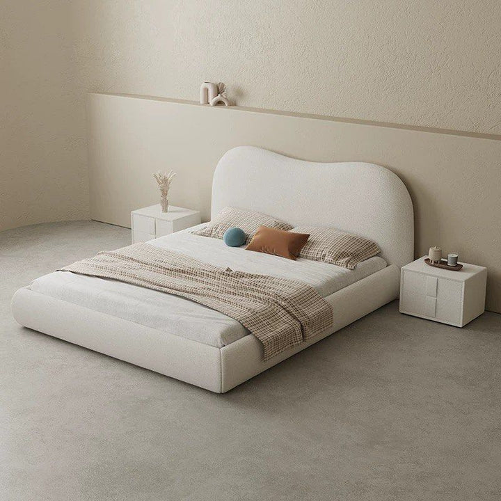 ASCRO Modern Boucle Bedframe - Radical Homes Singapore
