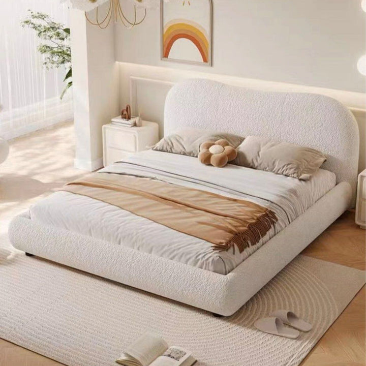ASCRO Modern Boucle Bedframe - Radical Homes Singapore