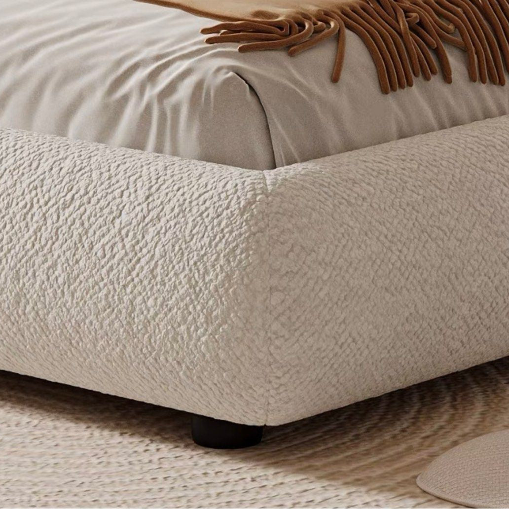 ASCRO Modern Boucle Bedframe - Radical Homes Singapore
