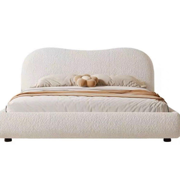 ASCRO Modern Boucle Bedframe - Radical Homes Singapore