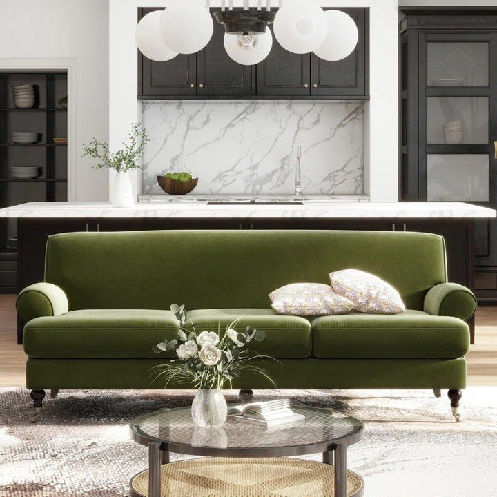 ASHEIL Victorian Velvet Sofa - Radical Homes Singapore