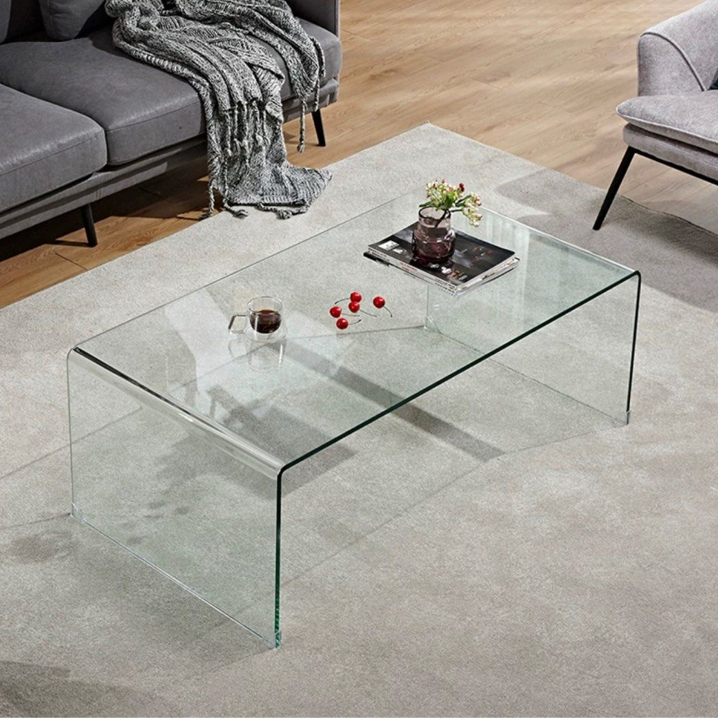 LAMONT Glass Coffee Table - Radical Homes Singapore