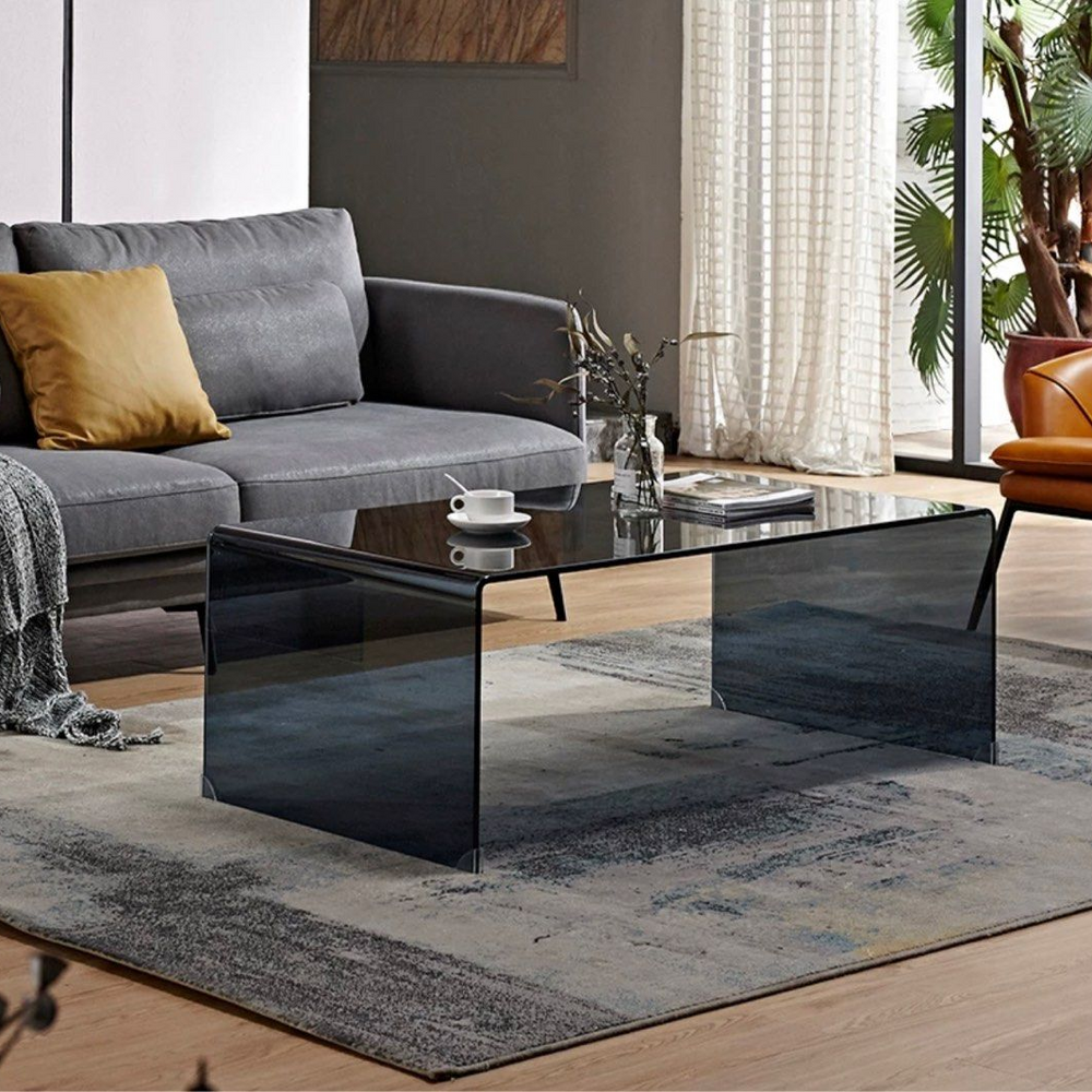 LAMONT Glass Coffee Table - Radical Homes Singapore