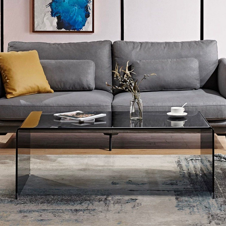 LAMONT Glass Coffee Table - Radical Homes Singapore