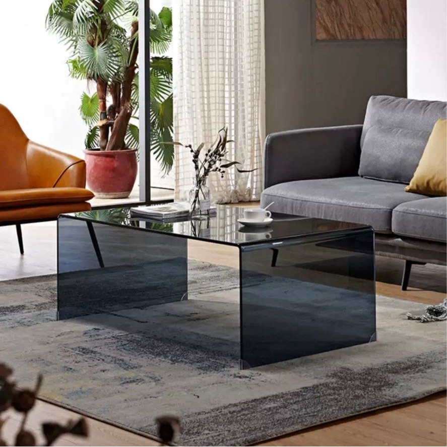 LAMONT Glass Coffee Table - Radical Homes Singapore
