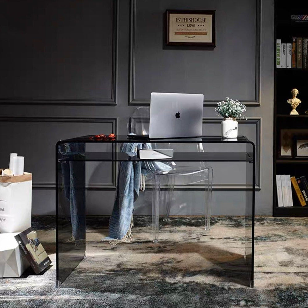 HARVEY Glass Desk - Radical Homes Singapore