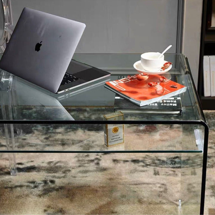 DELANEY Glass Desk - Cassa Haus Singapore