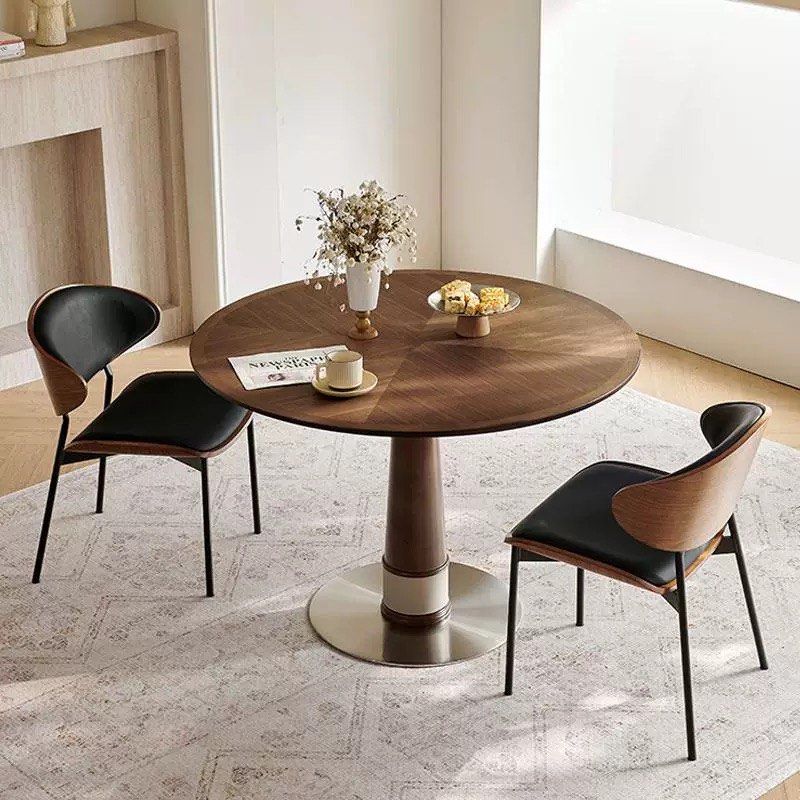 ASHJON Herringbone Solid Wood Dining Table - Radical Homes Singapore