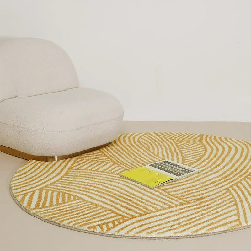 ELSBY Geometric Yellow Area Rug - Radical Homes Singapore