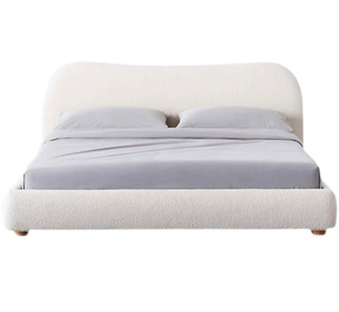 VELQIS Modern Boucle Bedframe