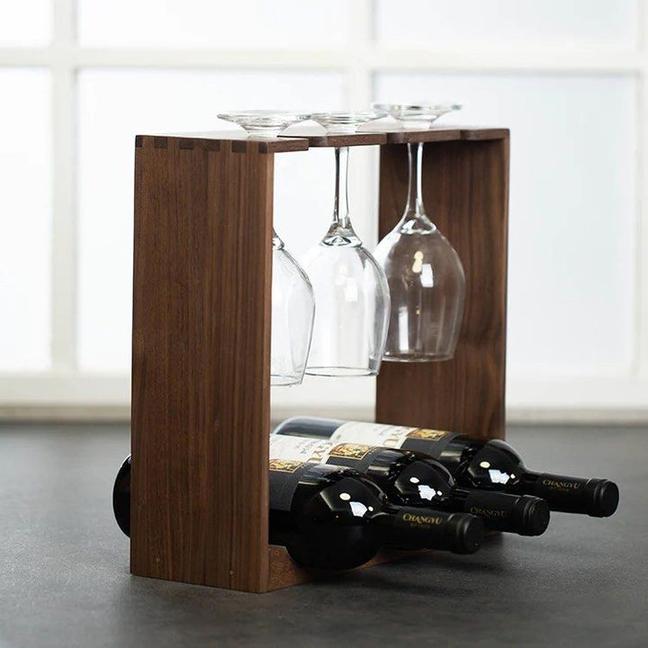 VARELION Bottle & Glass Rack