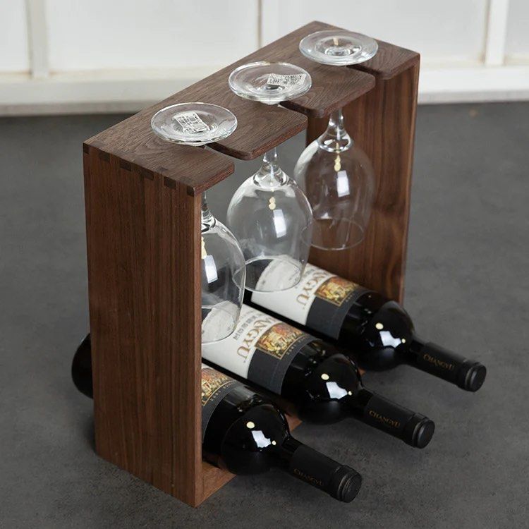 VARELION Bottle & Glass Rack