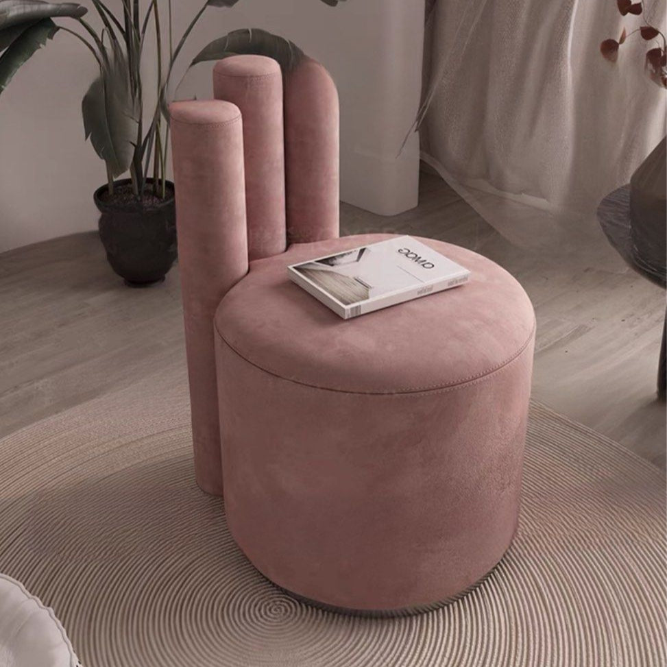 AURA Modern Leather Vanity Chair - Radical Homes Singapore