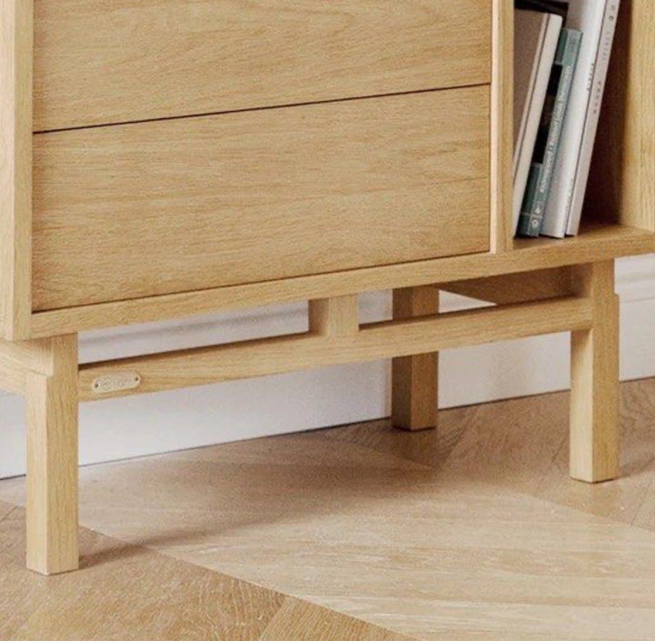 MERIOP Scandinavian Solid Wood Display Cabinet - Radical Homes Singapore