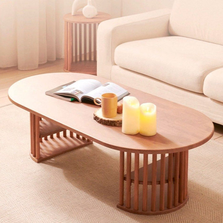 ELVAR Scandinavian Solid Wood Coffee Table