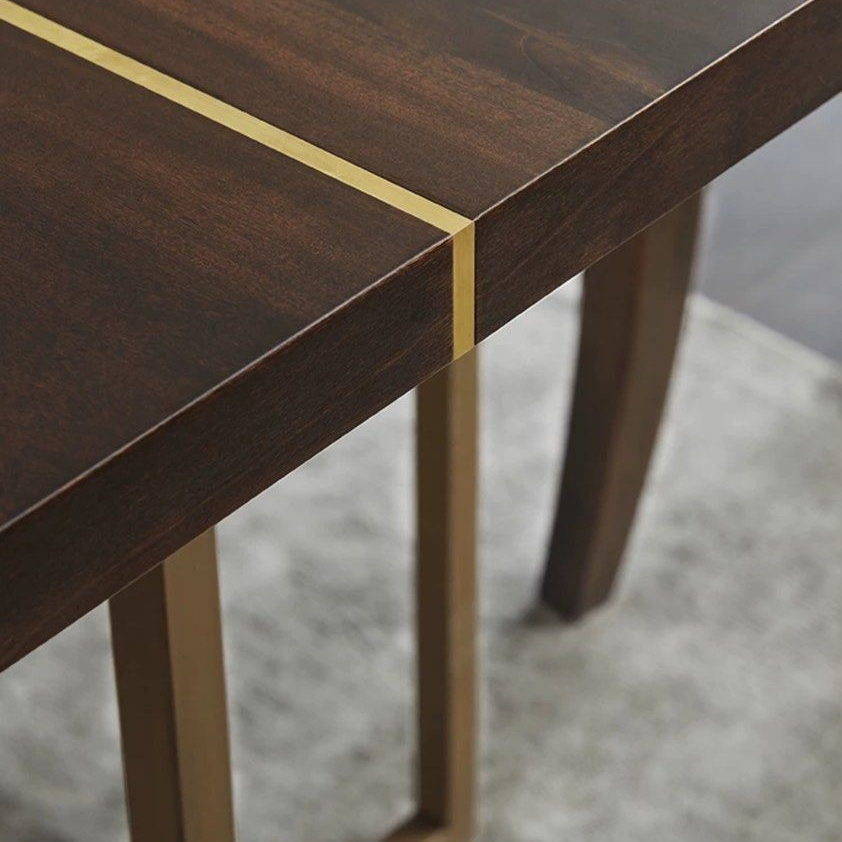 LEONARD Mid Century Solid Wood Dining Table - Radical Homes Singapore