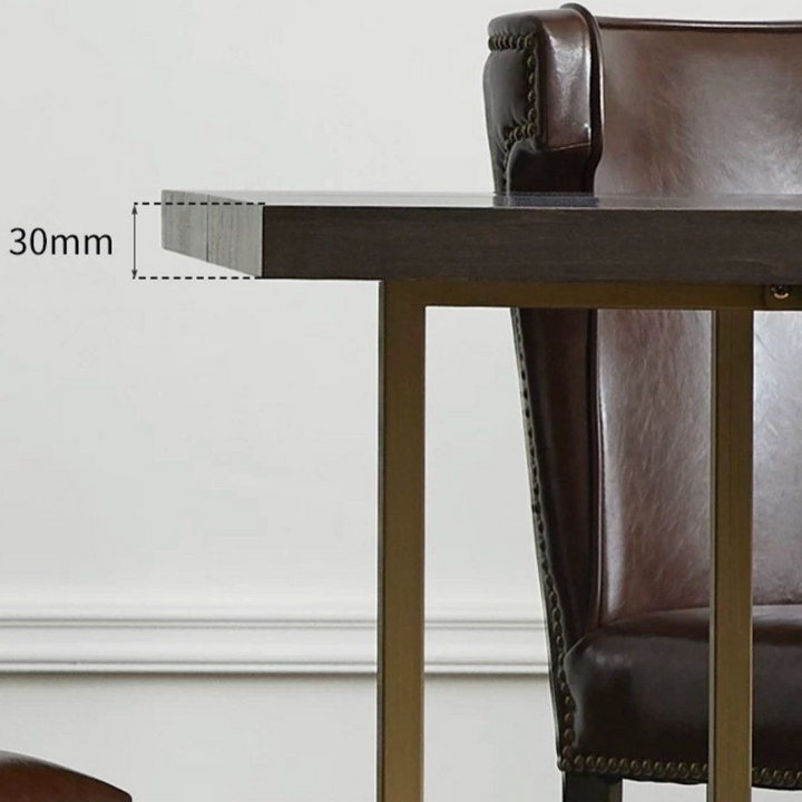 LEONARD Mid Century Solid Wood Dining Table - Radical Homes Singapore