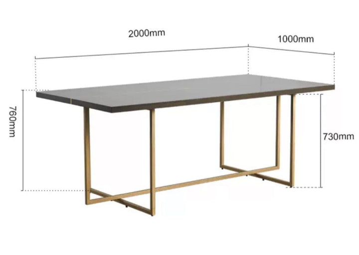 LEONARD Mid Century Solid Wood Dining Table - Radical Homes Singapore